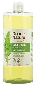 Douce Nature Zeep Marseille vloeibaar ijzerkruid/verbena bio 1.00 Liter