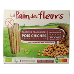 Pain Des Fleurs Krokante crackers kikkererwten glutenvrij bio 150 Gram