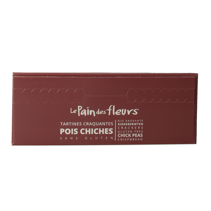 Pain Des Fleurs Krokante crackers kikkererwten glutenvrij bio 150 Gram