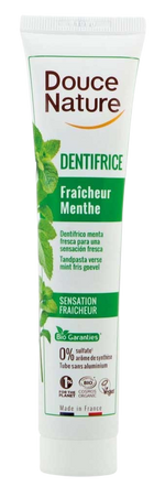 Douce Nature Tandpasta fris gevoel met verse munt bio 75.00 Milliliter