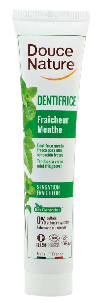 Douce Nature Tandpasta fris gevoel met verse munt bio 75.00 Milliliter