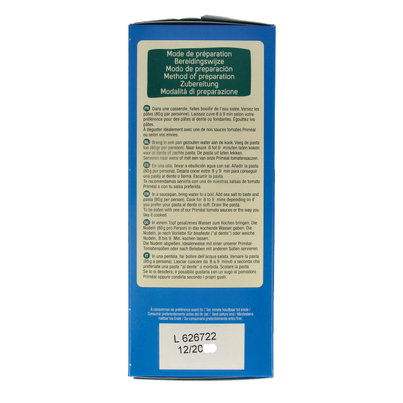 Primeal Corolle halfvolkoren pasta bio 400 Gram
