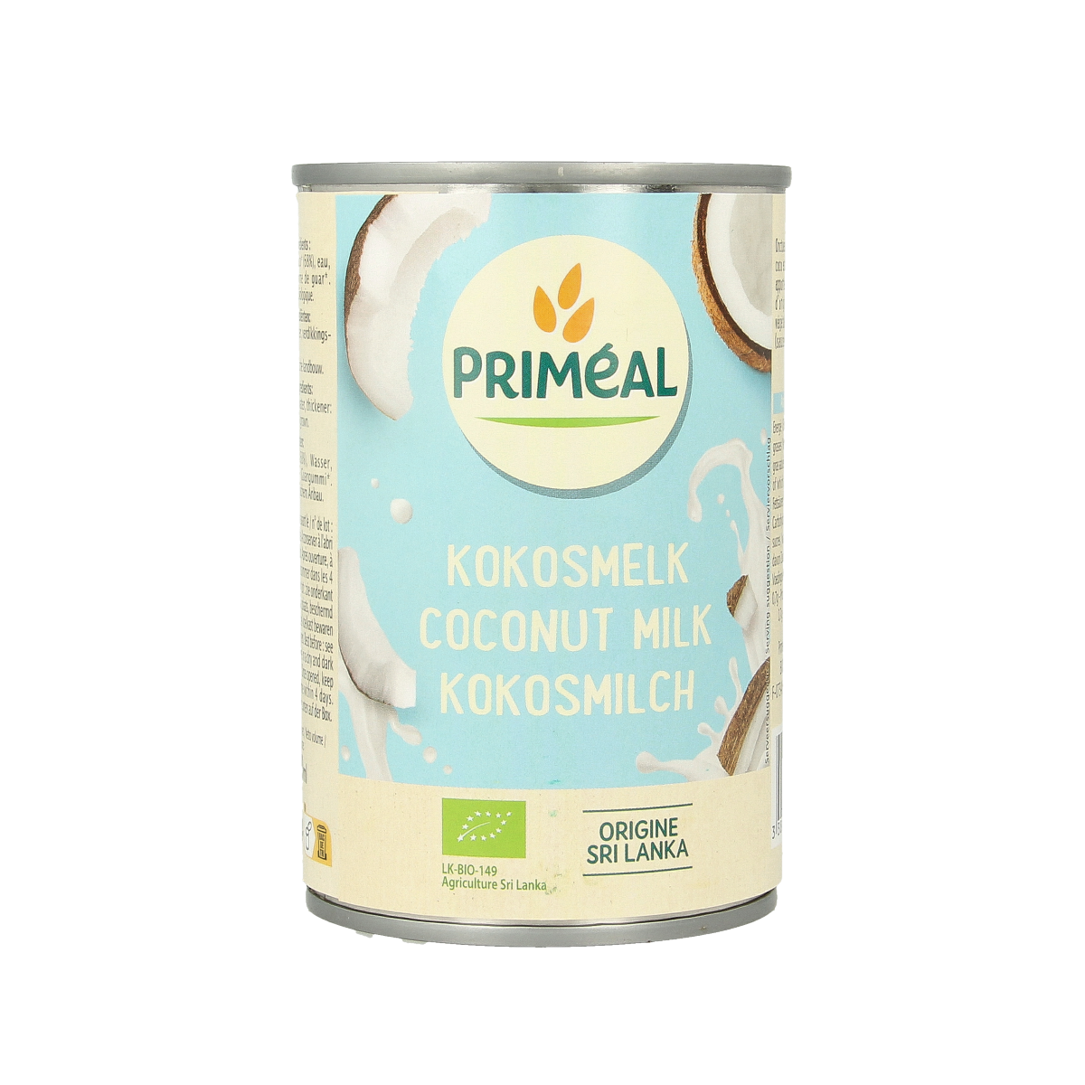 Primeal Kokosmelk bio 400.00 Milliliter