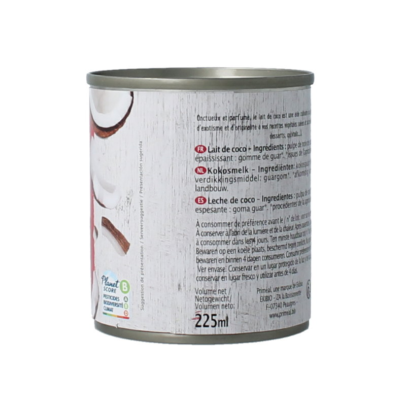 Primeal Kokosmelk bio 225 Milliliter