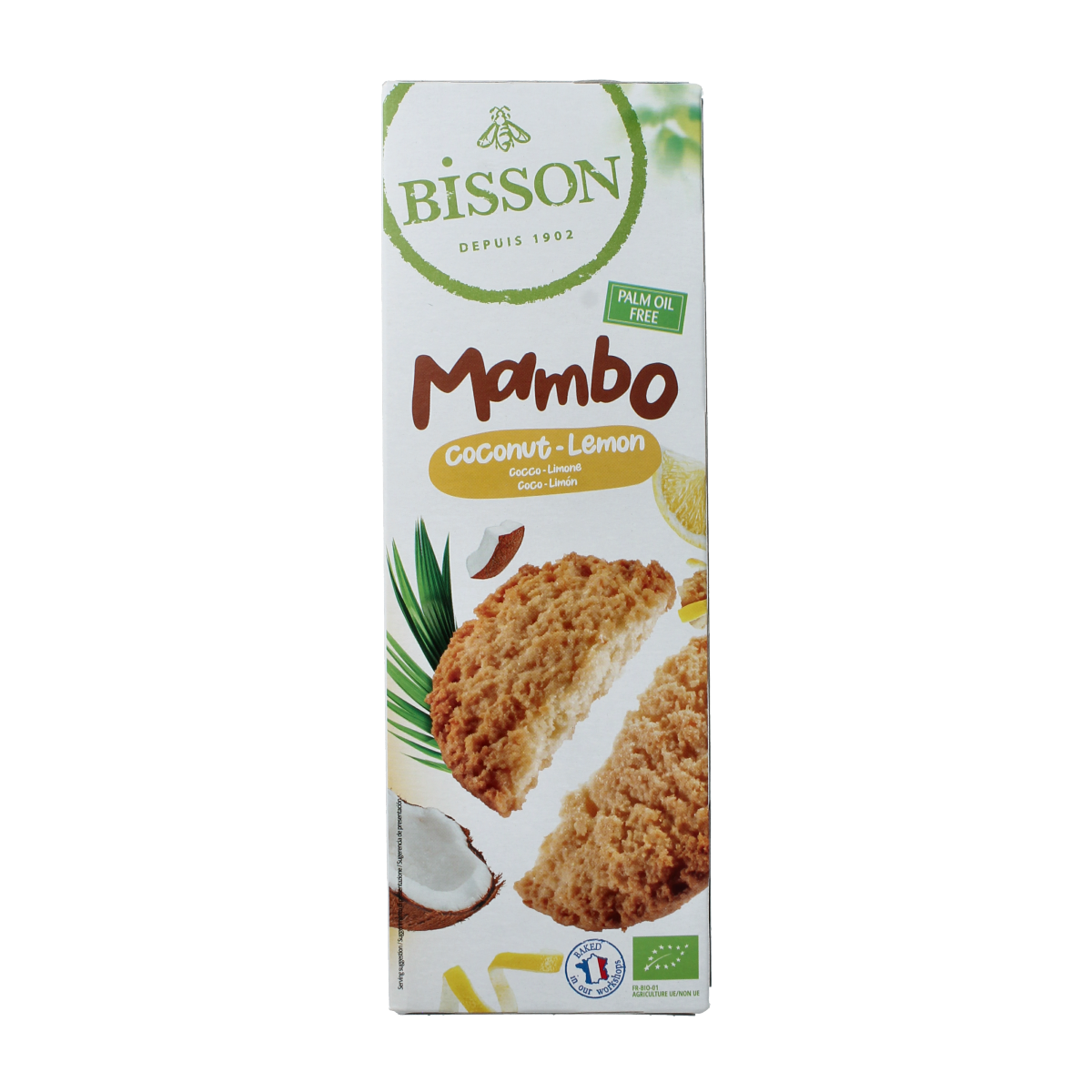 Bisson Zandkoekje kokos citroen bio 150.00 Gram