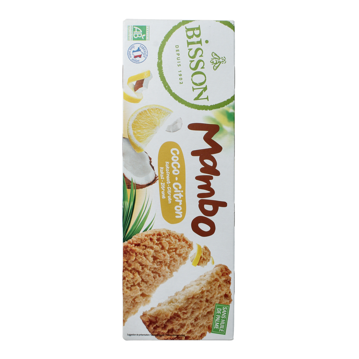 Bisson Zandkoekje kokos citroen bio 150.00 Gram