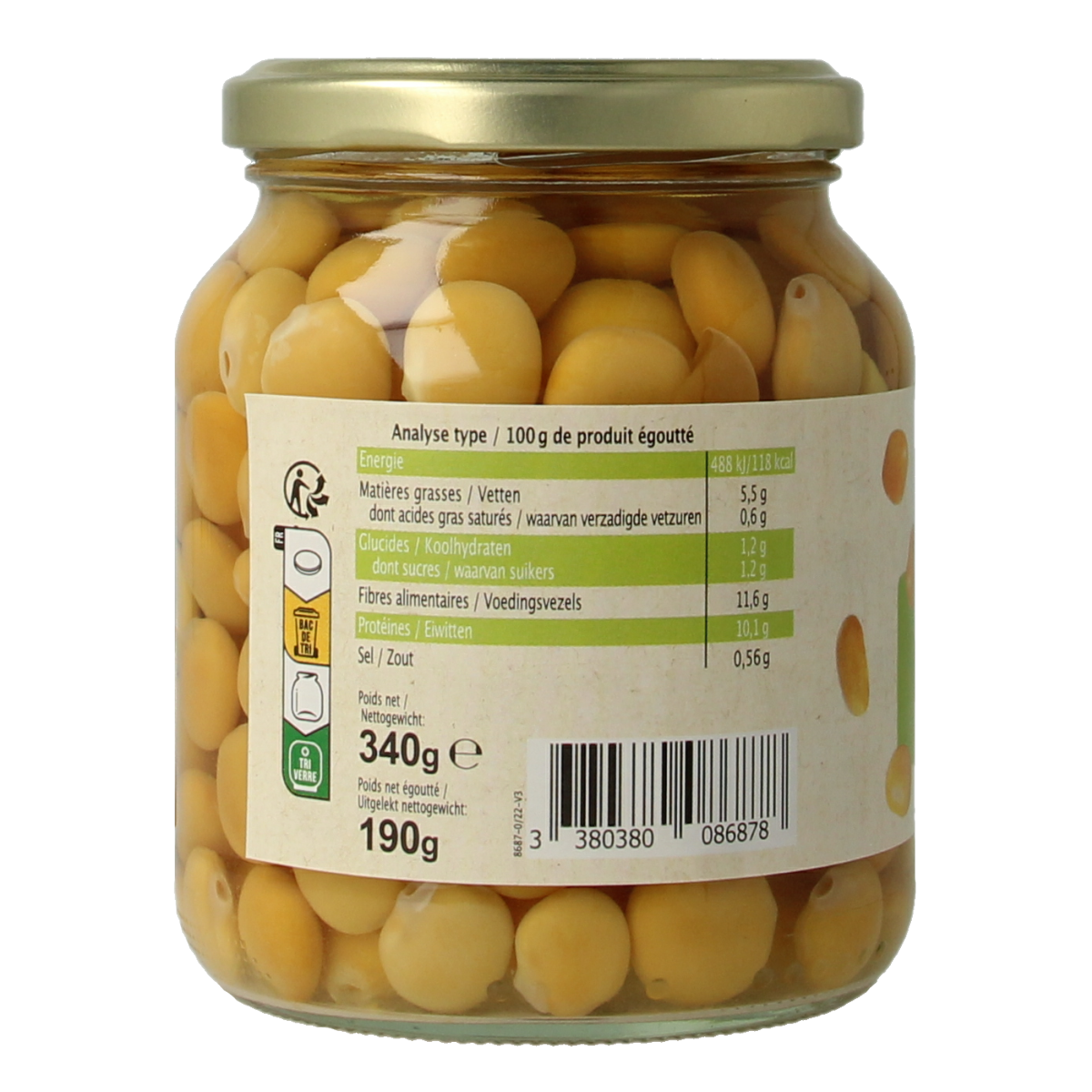 Primeal Lupine naturel bio 340.00 Gram