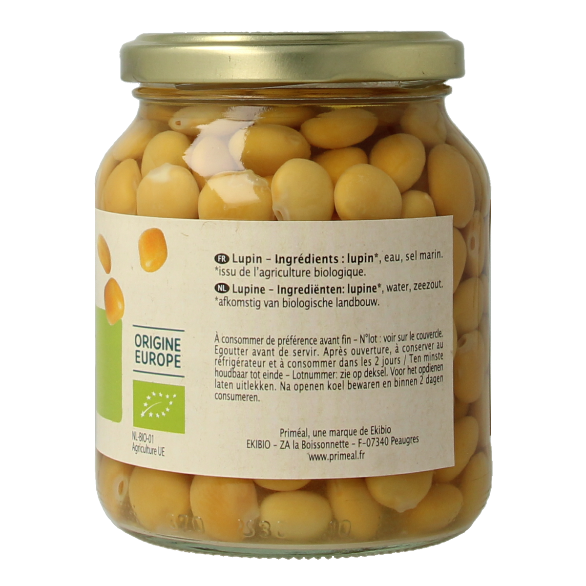 Primeal Lupine naturel bio 340.00 Gram