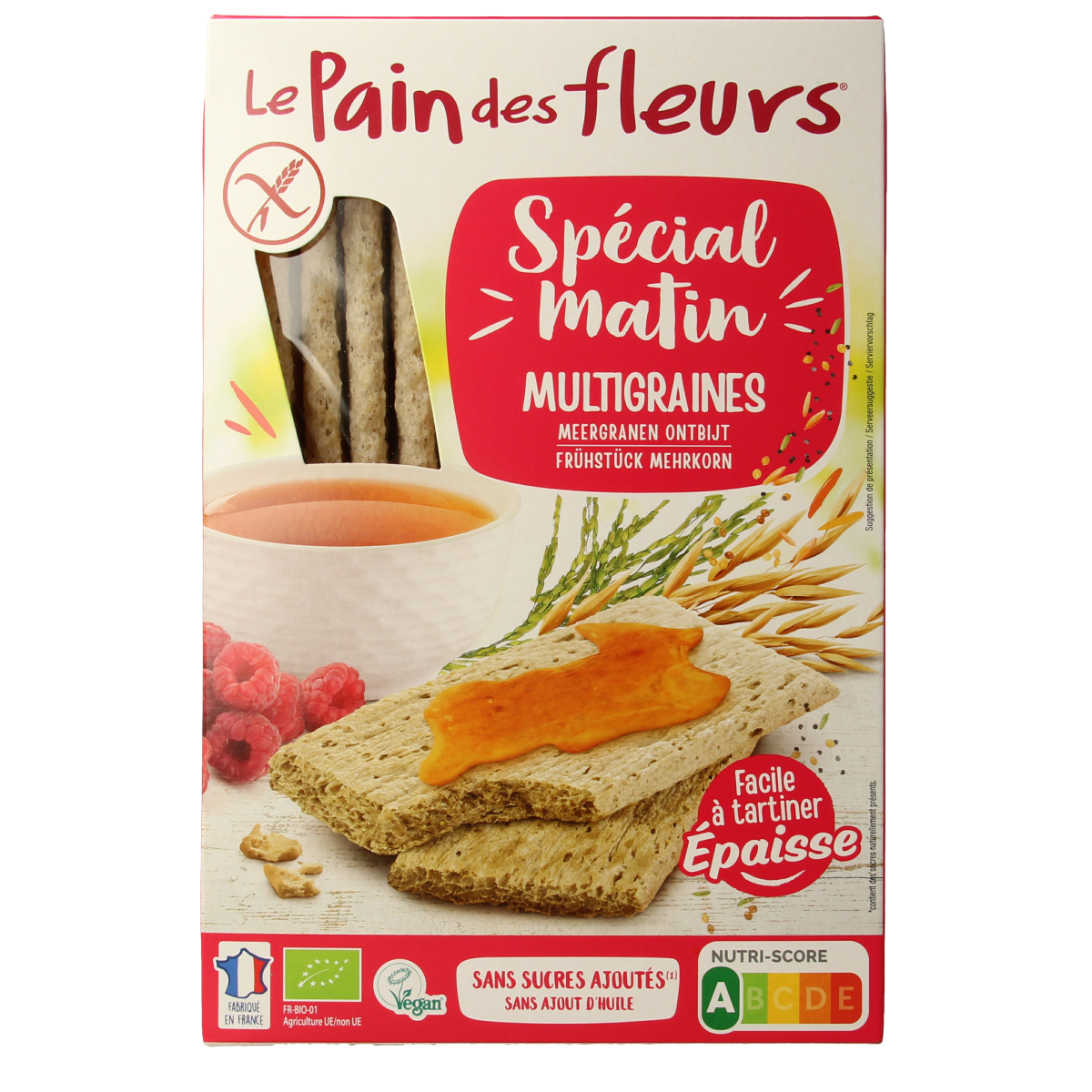 Pain Des Fleurs Special matin meergranen ontbijtcrackers bio 230.00 Gram