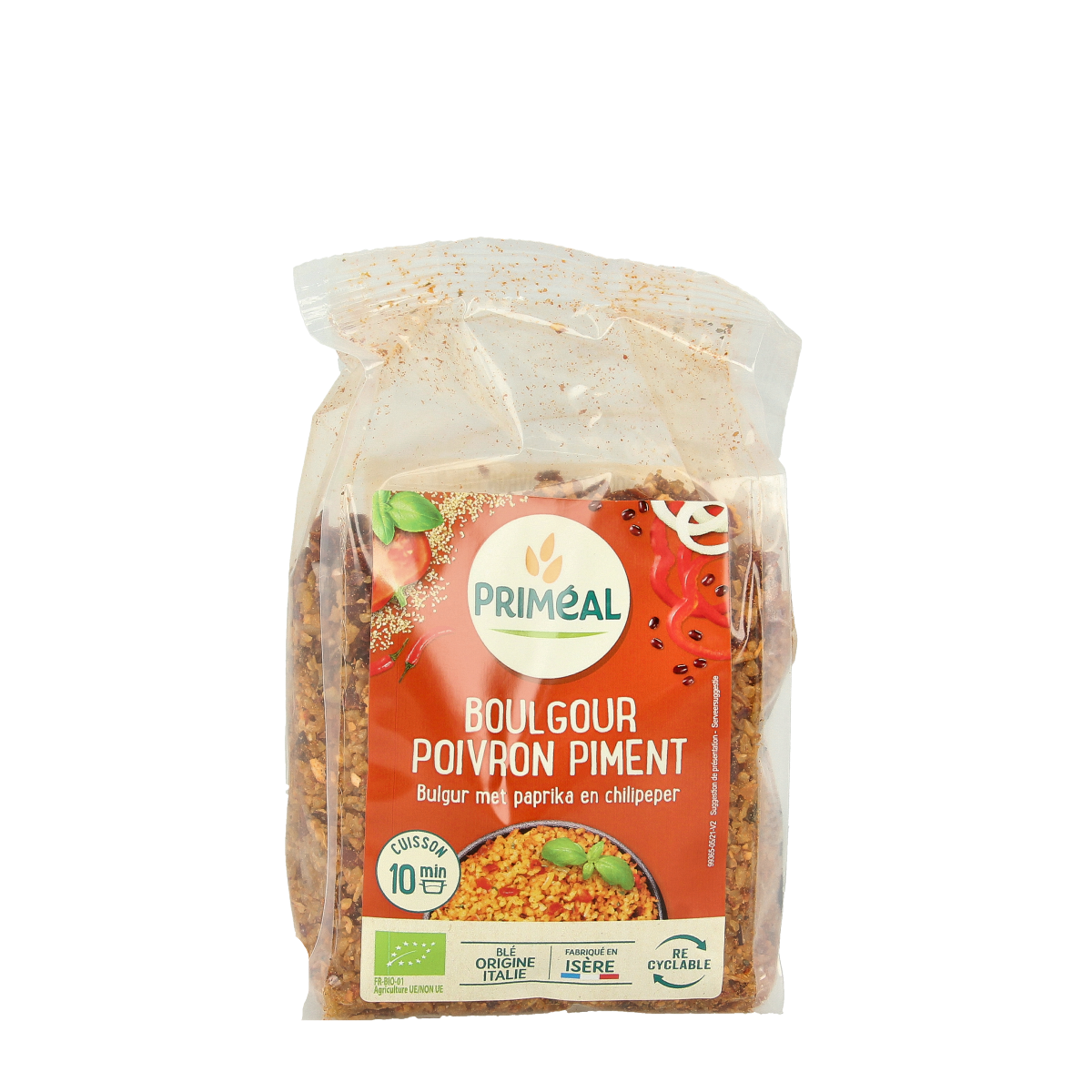 Primeal Bulgur met paprika en Spaanse peper bio 300.00 Gram
