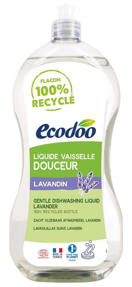 Ecodoo Afwasmiddel vloeibaar zacht lavandin bio 1.00 Liter