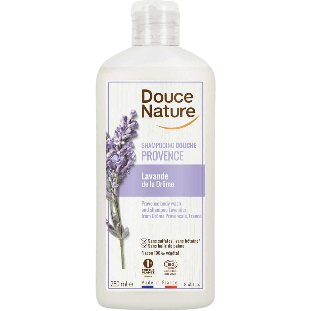 Douce Nature Douchegel & shampoo lavendel provence bio 250.00 Milliliter