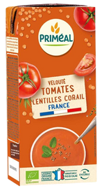 Primeal Soep tomaat rode linzen bio 330 Milliliter