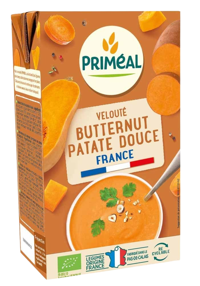 Primeal Soep flespompoen zoete aardappel bio 1.00 Liter