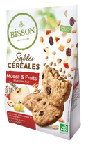 Bisson Zandkoekjes muesli & fruit bio 200.00 Gram