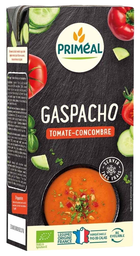 Primeal Gaspacho tomaat komkommer bio 330.00 Milliliter