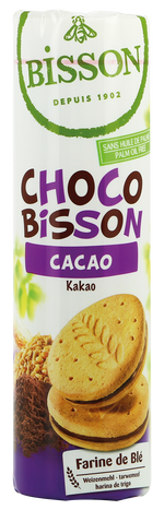 Bisson Choco cacao tarwekoekjes bio 300.00 Gram