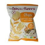 Pain Des Fleurs Chips met linzen en ui bio 50.00 Gram