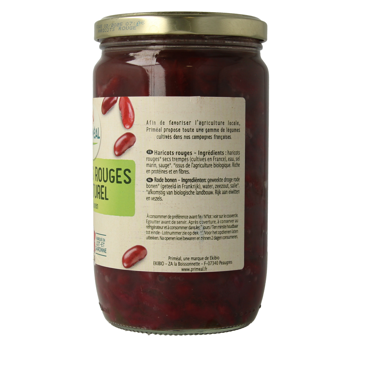 Primeal Rode bonen uit Frankrijk bio 660.00 Gram