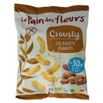 Pain Des Fleurs Chips gepoft pinda -30% zout glutenvrij vegan bio 75.00 Gram