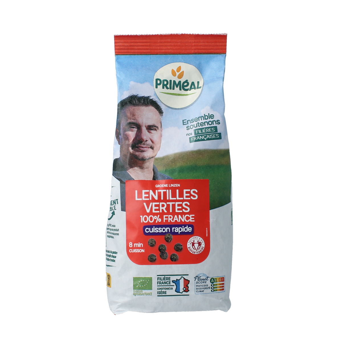 Primeal Groene linzen uit Frankrijk bio 300.00 Gram