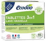 Ecodoo Vaatwas tabletten 3-in-1 geconcentreerd XL bio 60.00 Stuks