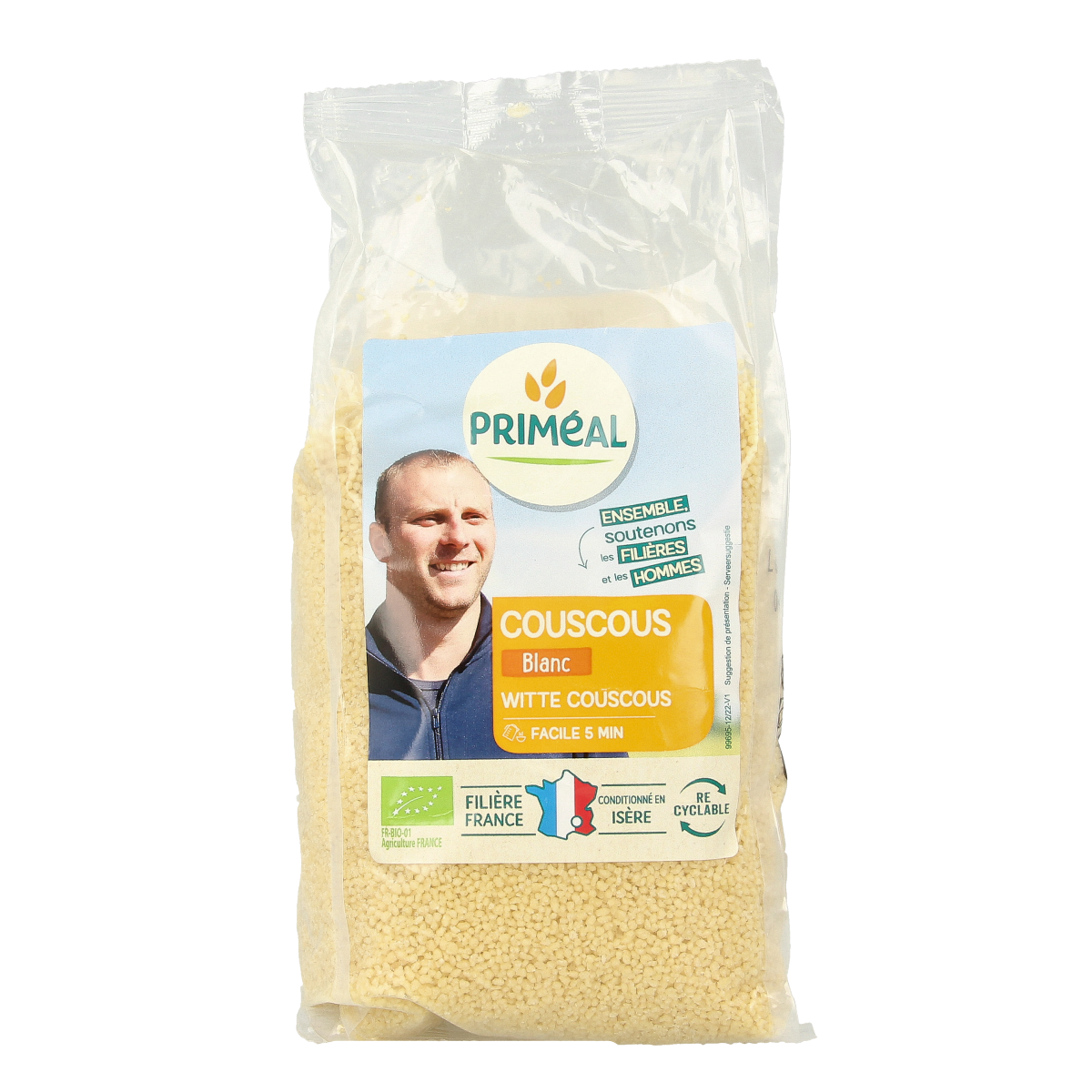 Primeal Couscous wit Frankrijk bio 500.00 Gram