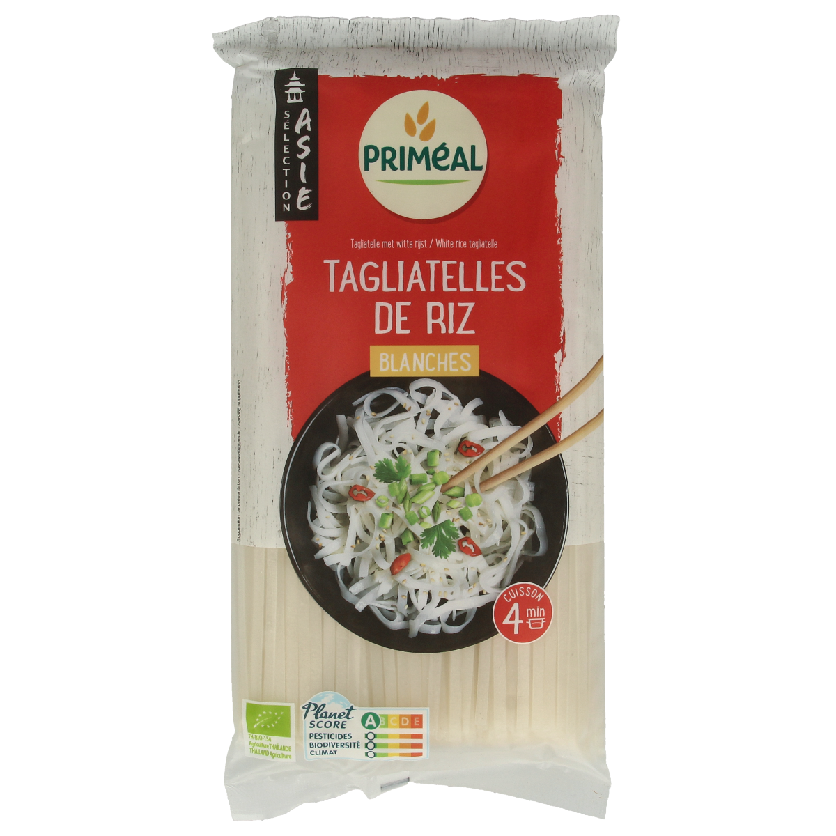 Primeal Rijstnoedels van witte rijst bio 400.00 Gram