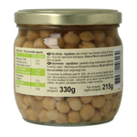Primeal Kikkererwten zonder toegevoegd zout bio 330.00 Gram
