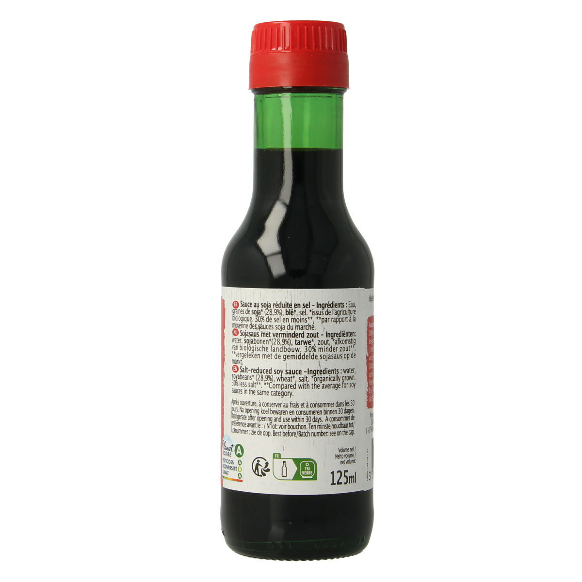 Primeal Sojasaus 30% minder zout bio 125.00 Milliliter