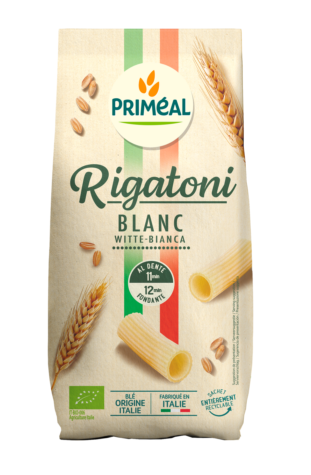 Primeal Rigatoni pasta bio 500.00 Gram