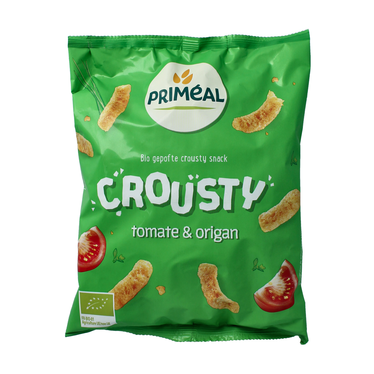 Primeal Chips tomaat & oregano bio 75.00 Gram