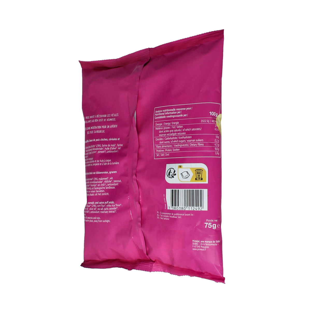 Primeal Chips hummus bio 75.00 Gram