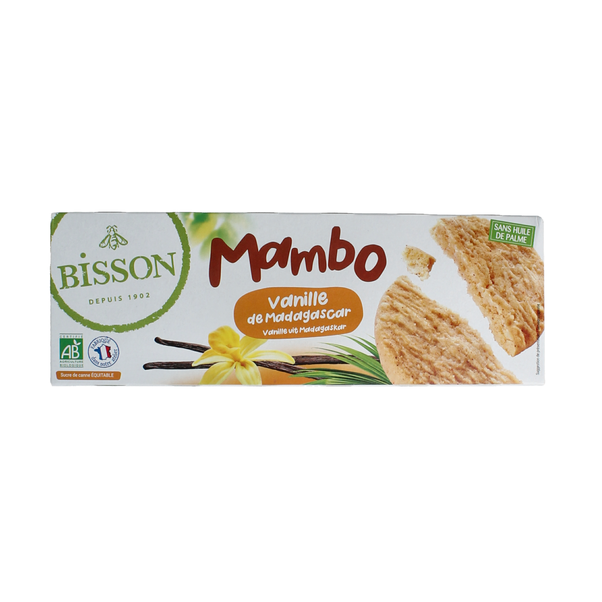 Bisson Mambo koekjes madagaskarvanille bio 175.00 Gram