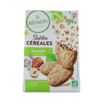Bisson Zandkoekjes hazelnoot & granen bio 200.00 Gram