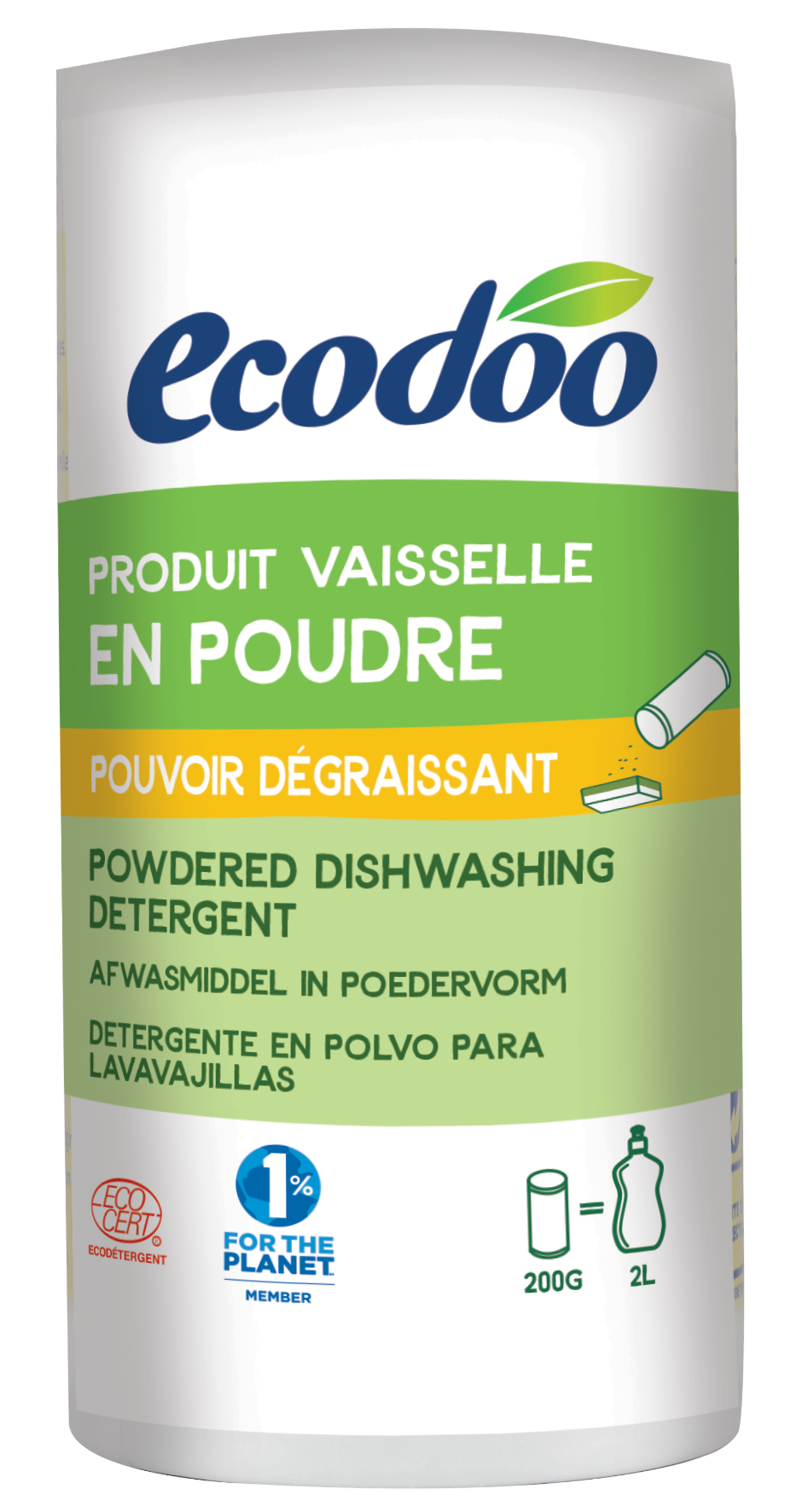 Ecodoo Afwasmiddel in poedervorm eco 200.00 Gram