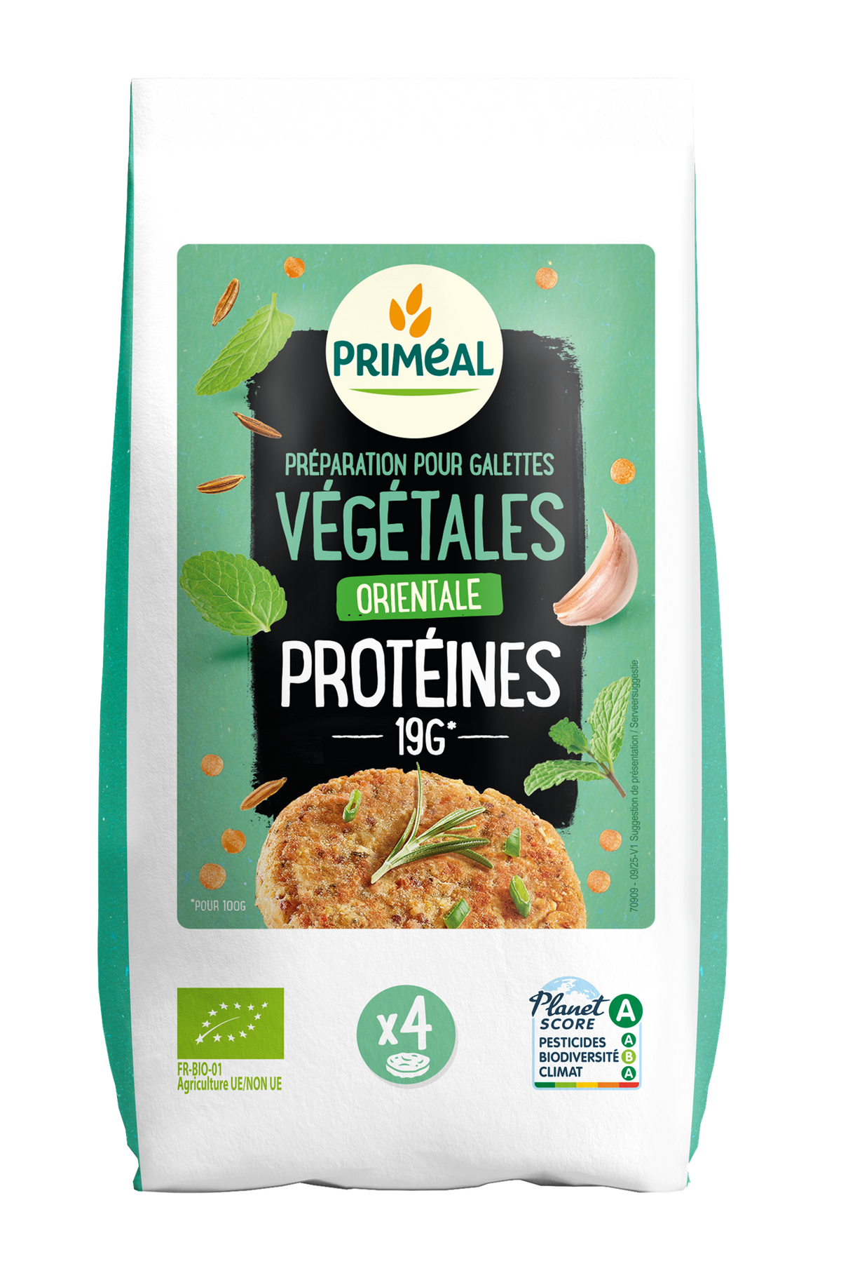 Primeal Groenteburgermix Orientaals proteine bio 200.00 Gram