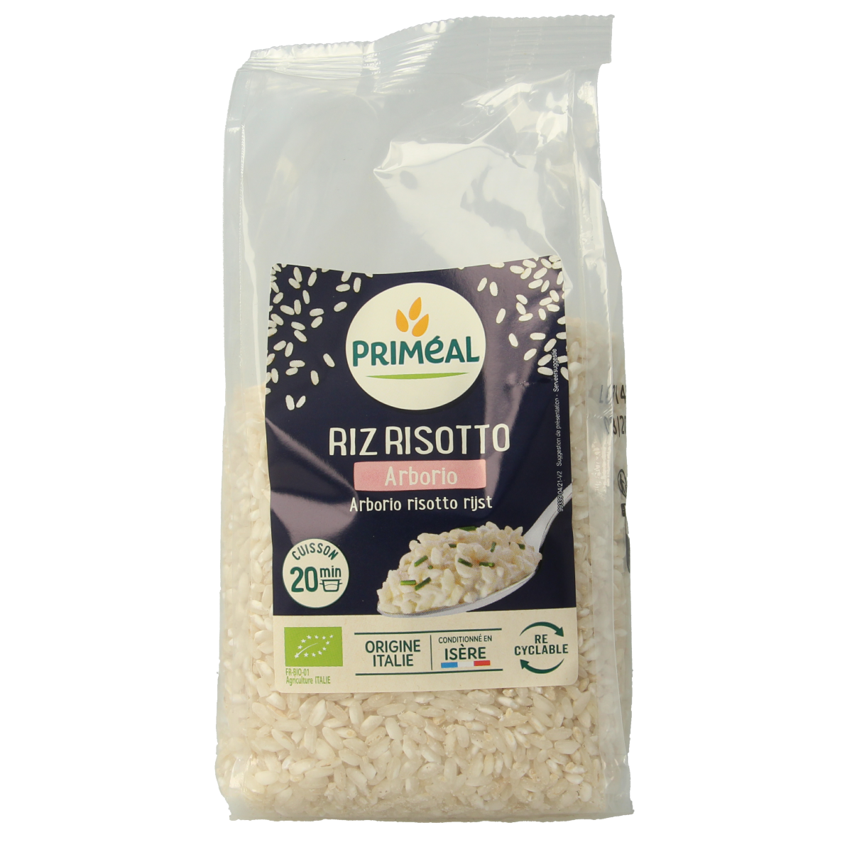 Primeal Witte risotto rijst Arborio bio 500.00 Gram