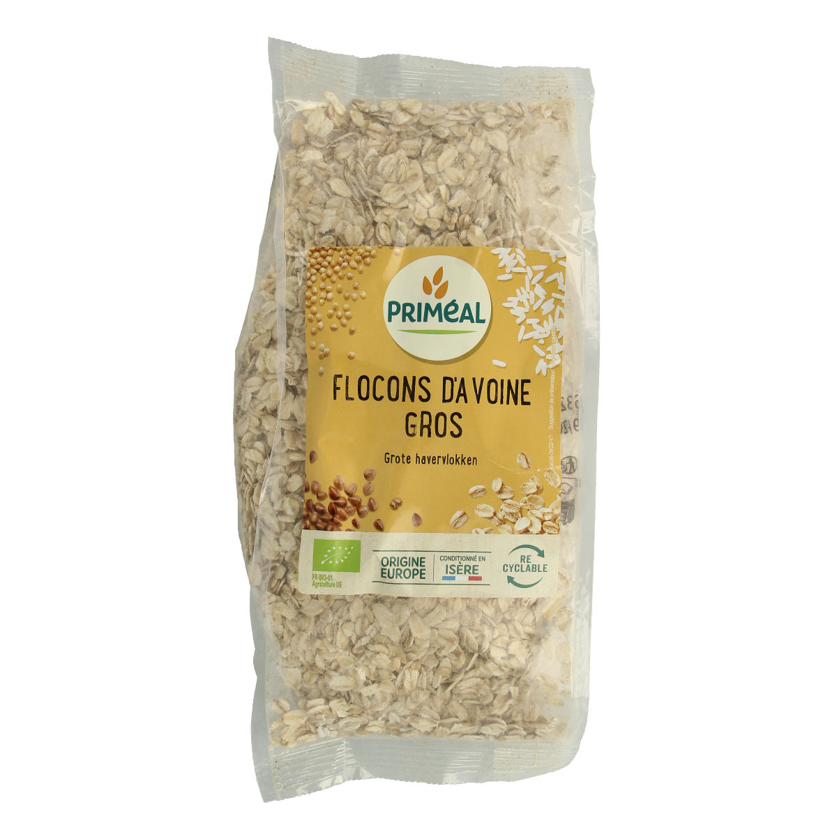 Primeal Grote havervlokken bio 500.00 Gram
