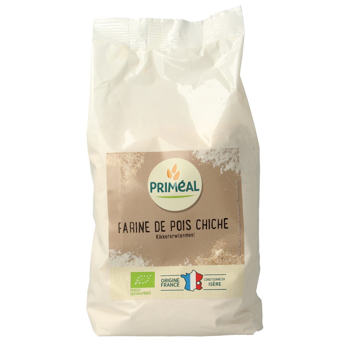 Primeal Kikkererwtenmeel bio 500.00 Gram