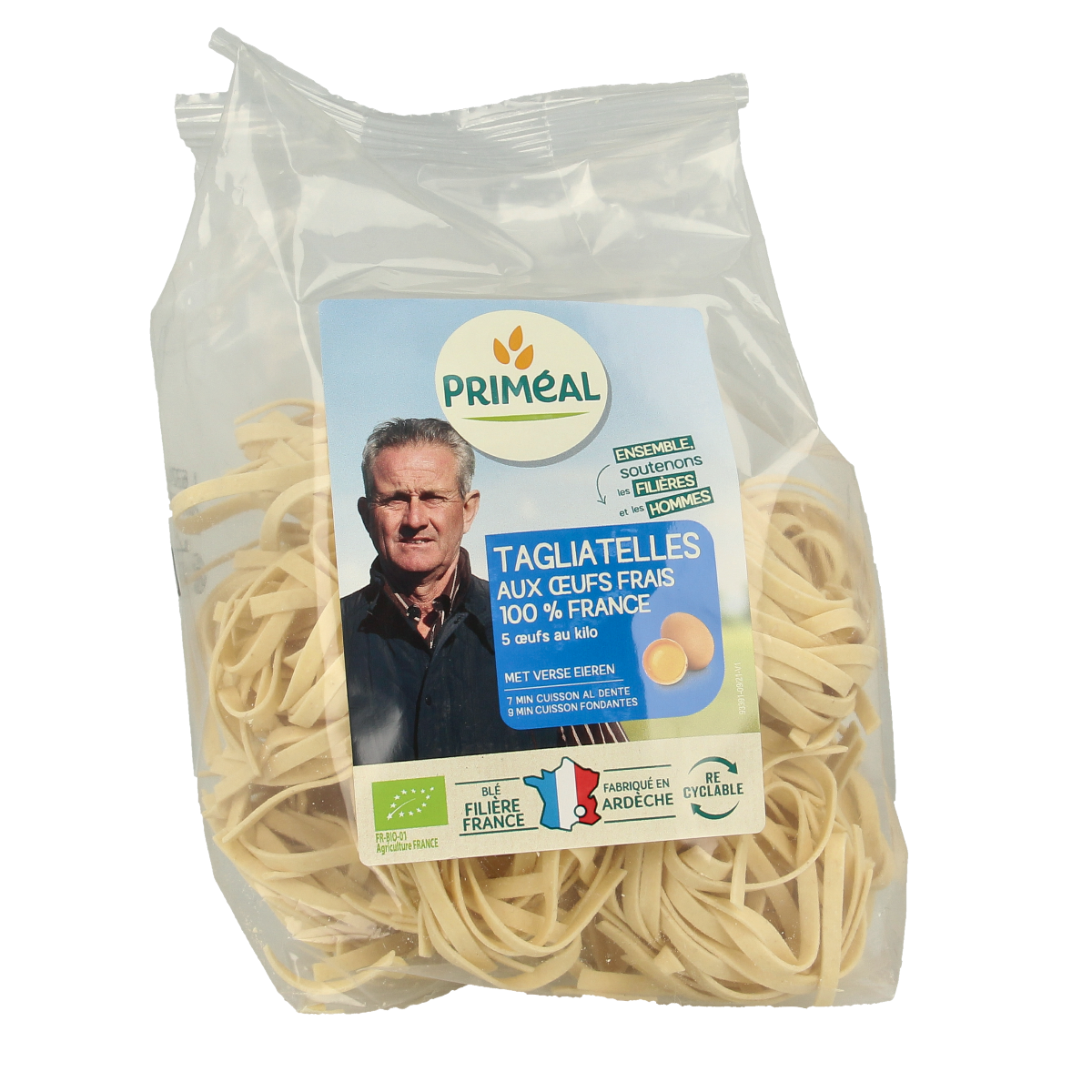 Primeal Tagliatelle met verse eieren bio 250.00 Gram