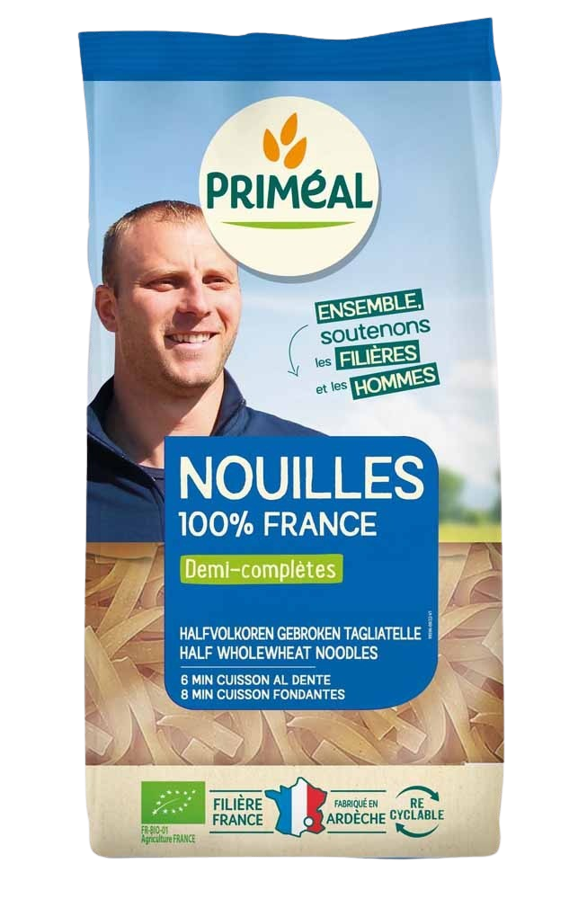 Primeal Halfvolkoren noedels bio 500.00 Gram