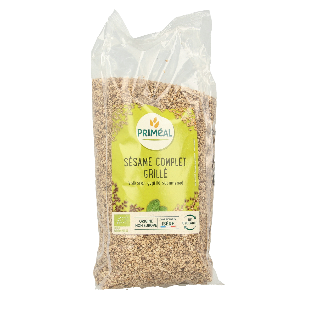 Primeal Volkoren gegrild sesamzaad bio 500.00 Gram