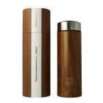 Yoko Drinkfles wood met theefilter isotherm 350ml 1 Stuks
