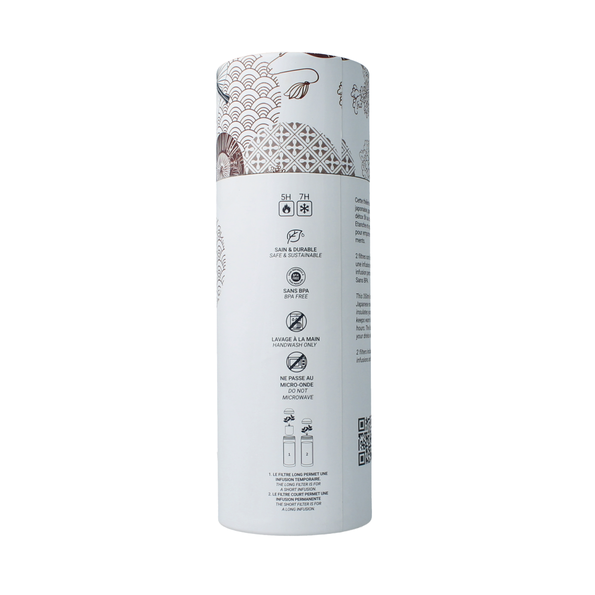 Yoko Drinkfles Japan & theefilter isotherm 350ml 1.00 Stuks