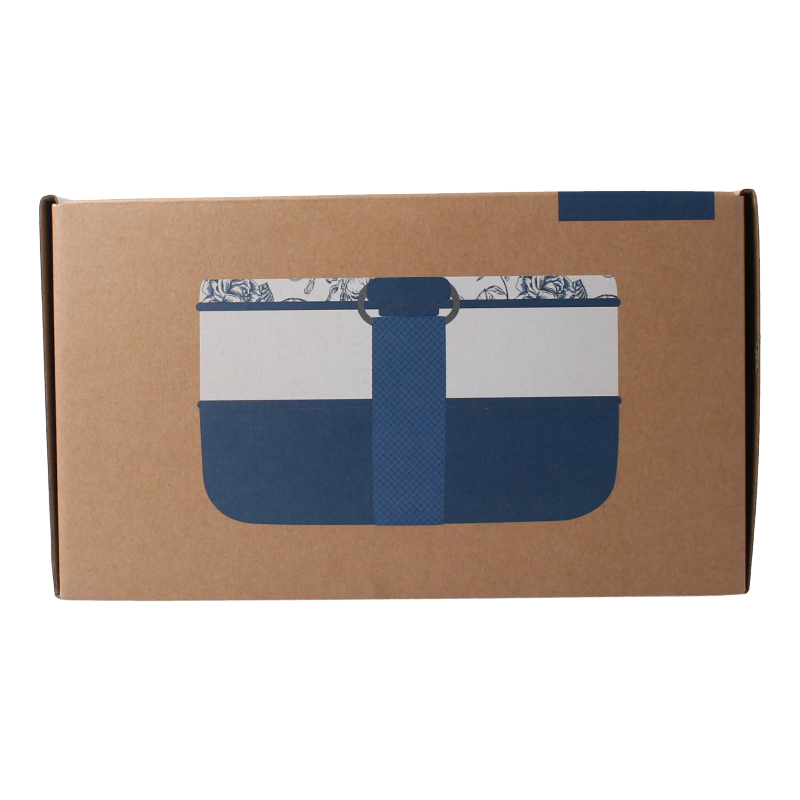 Yoko Lunchbox toile de joy blue 1200ml 1 Stuks