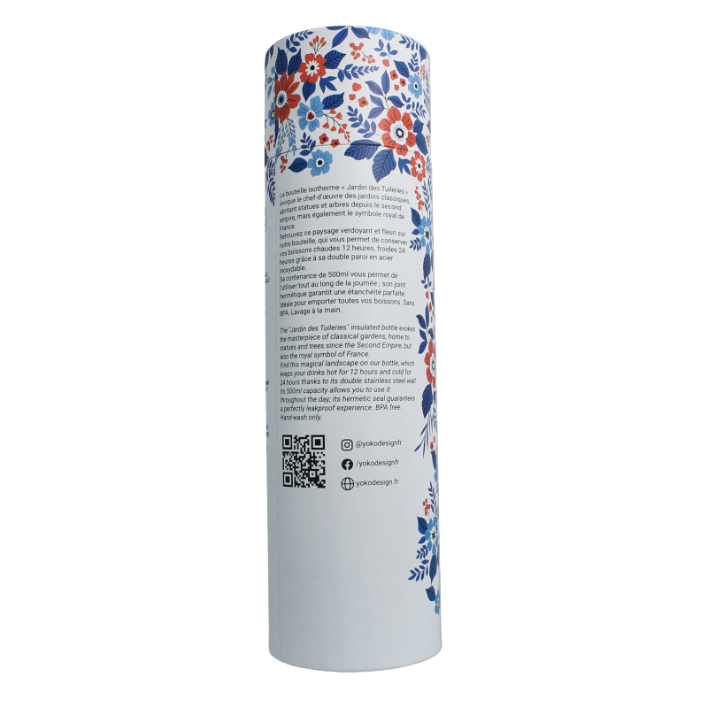 Yoko Drinkfles jardin des tuileries 500ml 1 Stuks
