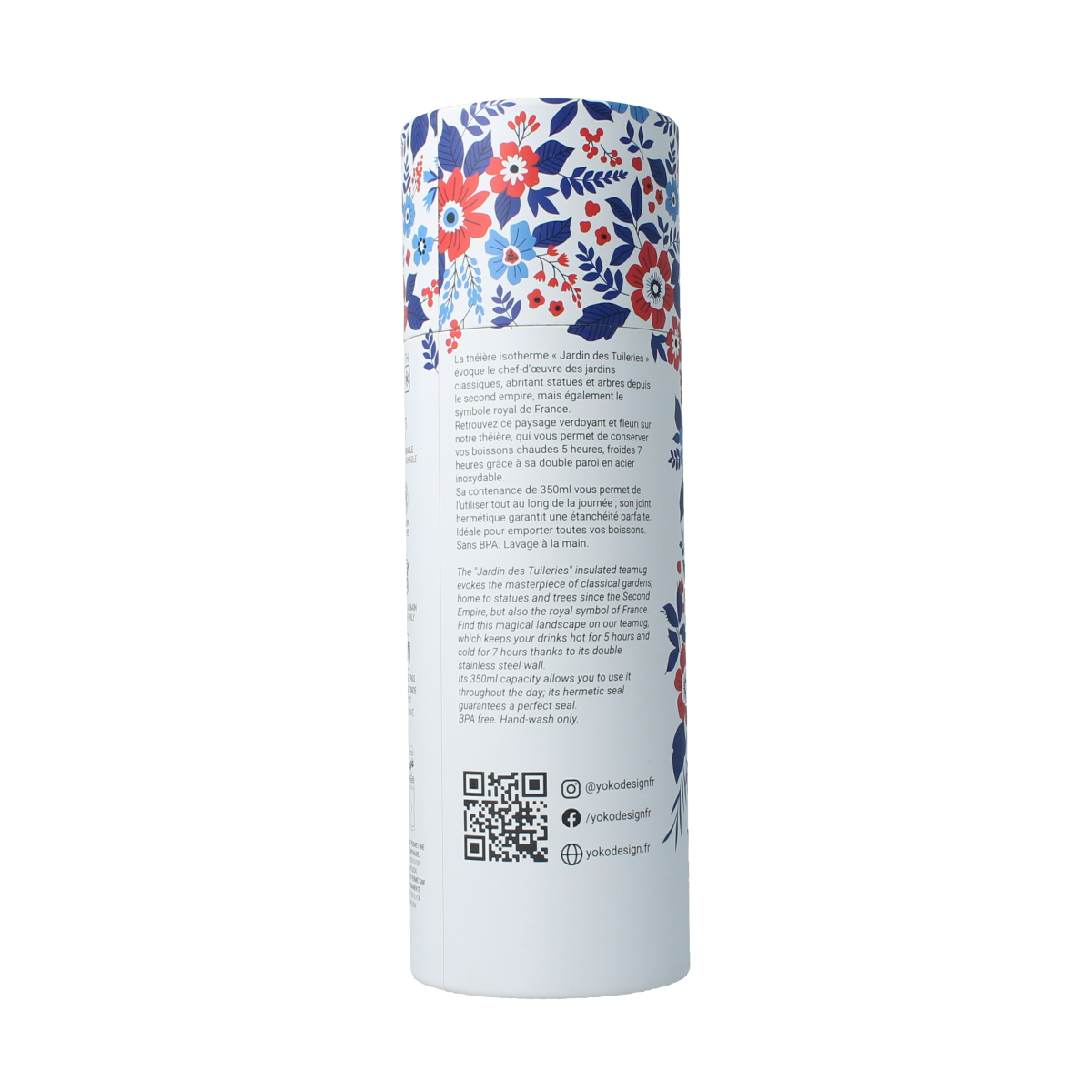 Yoko Drinkfles jardin des tuileries 350ml 1.00 Stuks