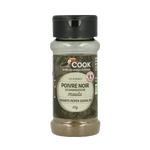 Cook Zwarte peper gemalen bio 45.00 Gram