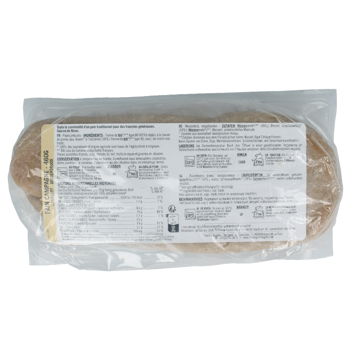 Langelus Boulot campagne bio 460.00 Gram